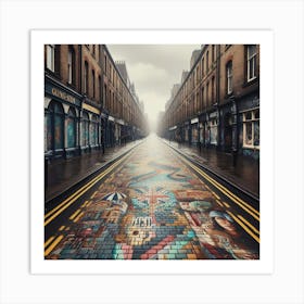 Manchester Street graffiti  Art Print