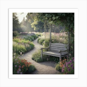 A Photo Of A Serene Garden Path That Win Ppmul7qqsx Xzs34dr7 Rg Umipzcf7qbmioq8ush0q1q Art Print