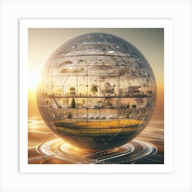 Futuristic City 131 Art Print