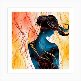 Woman'S Silhouette Art Print