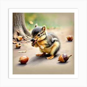 Chipmunk 10 Art Print