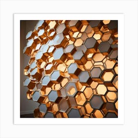 Hexagon Wall Art Art Print