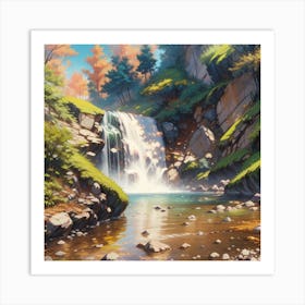 Waterfall 1 Art Print