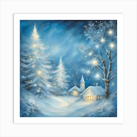 Christmas Village Art Print