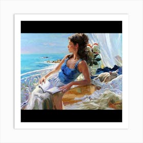 Woman Reading Art Print