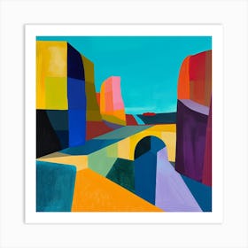 Abstract Travel Collection Qatar 2 Art Print