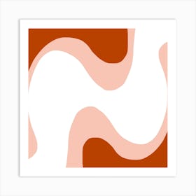 Abstract Wavy Pattern Art Print