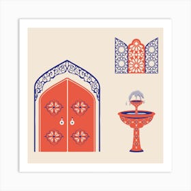 Islamic Door Art Print