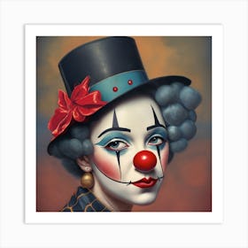 Clown Portrait Art Print