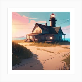 Lighthouse 2 Art Print