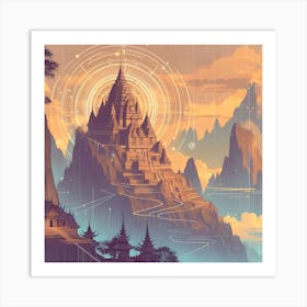 Mountain Temple 4 1 Art Print