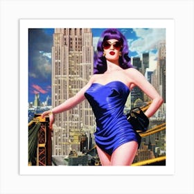 Purprle Modern Women NYC  Art Print