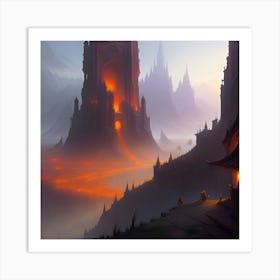 Infernal Castle 1 Art Print