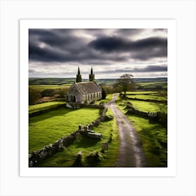 Church In The Countryside 4 Art Print