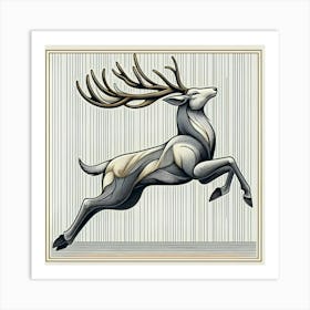 Elegance Deer Art Print