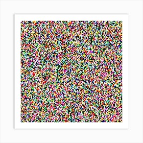 Colorful Splatter By Person Art Print