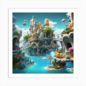 Fairytale Island Art Print