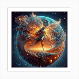 Psychedelic Fairy Art Print