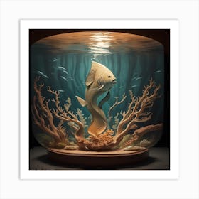 Fish In A Bowl Art Print