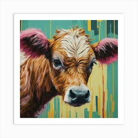 Cute Calf 3 Art Print