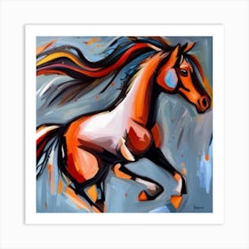 Horse In Motion Art Print