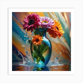 Flowers In A Vase 77 Art Print