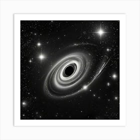 Black Hole In Space Art Print