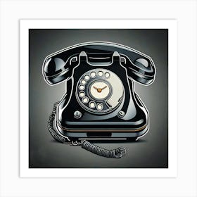 Vintage Telephone Art Print