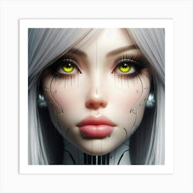 Robot Girl 8 Art Print