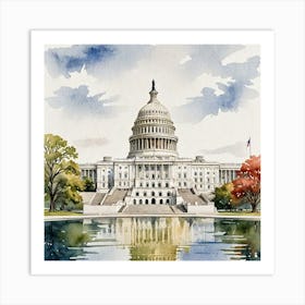 United States Capitol Art Print