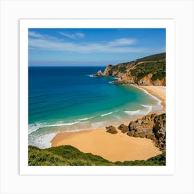 Beach In Portugal 1 Art Print