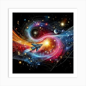 Space Swirl Art Print