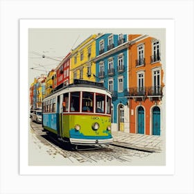 Lisbon Tram 4 Art Print