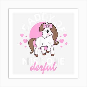 Mens Daddy Of Miss Onederful 1st Birthday Girl Family Matching Art Print