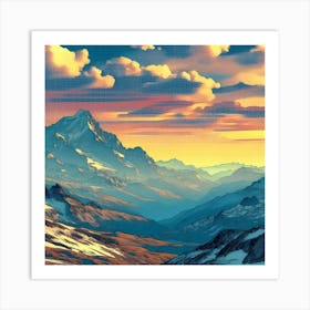 Alpine Serenity 4 1 Art Print