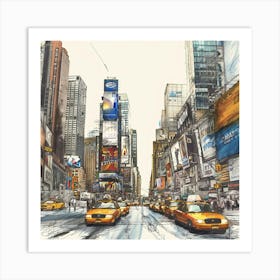 Times Square 4 Art Print