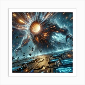 Voidra Void Pulse Scene Art Print