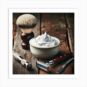 Shaving Stock Videos & Royalty-Free Footage Art Print