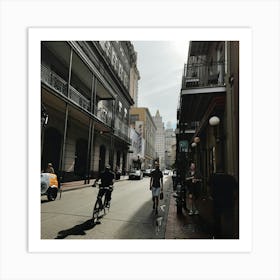 New Orleans Street Scene Art Print