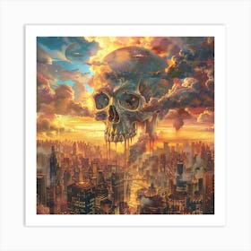 Skull In The Sky 7 Art Print