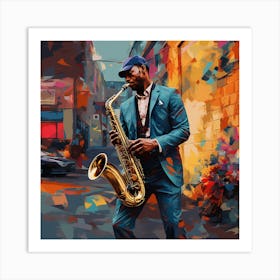 Saxophone Player 20 Art Print