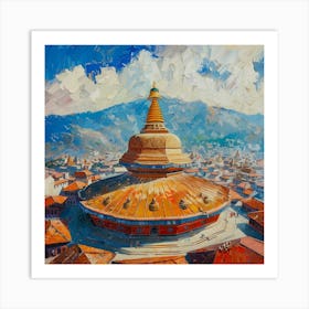 Tibetan Temple 2 Art Print