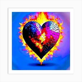 Heart Of Fire 3 Art Print