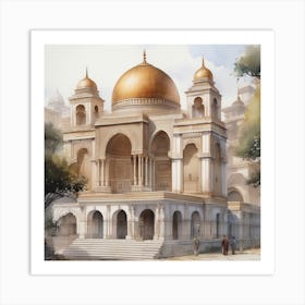 a lquds Watercolor Art Print