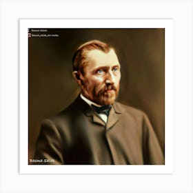 Portrait Of Vangogh Art Print