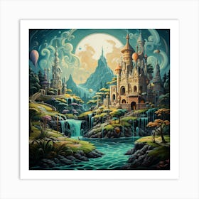 Fairytale Castle 2 Art Print