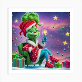 Mrs.Grinch Art Print