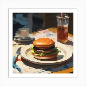 Burger 6 Art Print