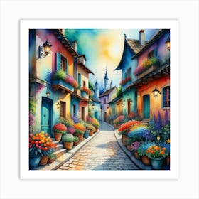 Street Scene Art Print