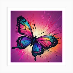 Colorful Butterfly 150 Art Print